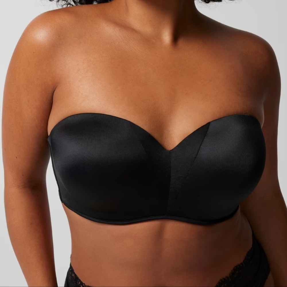 SOMA Stunning Starlet Multi-Way Strapless Underwire Bra In Black 36DD.